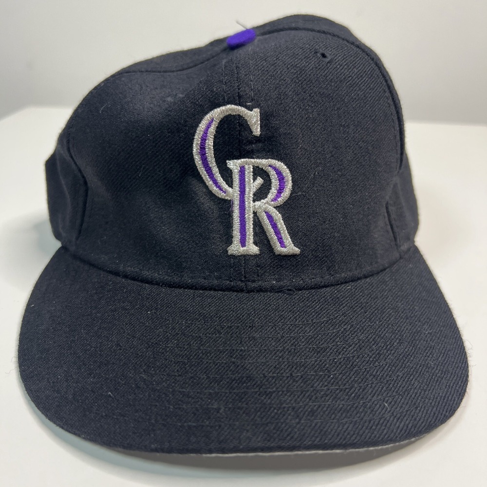 MLB Colorado Rockies 1993 Wool New Era 5950 Hat Fitted Size 7 1/8